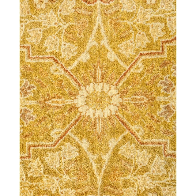 Traditional Mogul, One-of-a-Kind Hand-Knotted Area Rug - Green, 9' 4" x 11' 10" For Sale - Image 3 of 8
