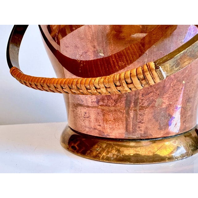 Ice Bucket in Copper & Brass from Harald Buchrucker, Germany, 1950s For Sale - Image 4 of 15