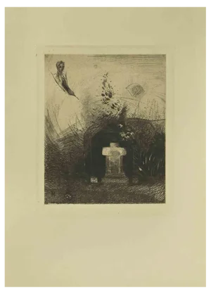 After Odilon Redon, Illustration from the Series Les Fleurs du Mal, 1923, Etching