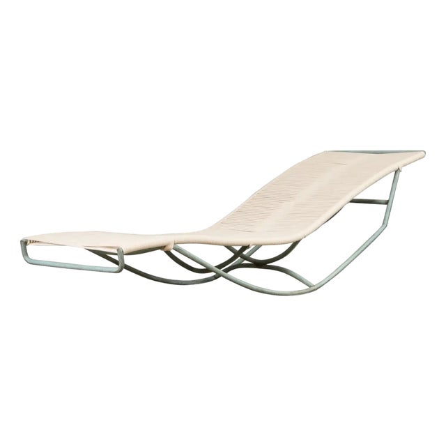 Walter Lamb for Brown Jordan Bronze 'Waikiki' Rocking Chaise Lounge, Circa 1960s For Sale