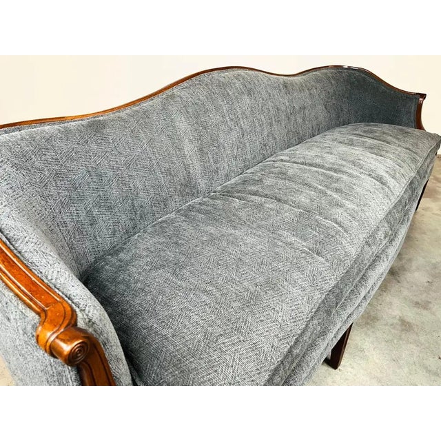 Chippendale-Inspired Serpentine Camelback Sofa by Hickory Chair For Sale - Image 9 of 14