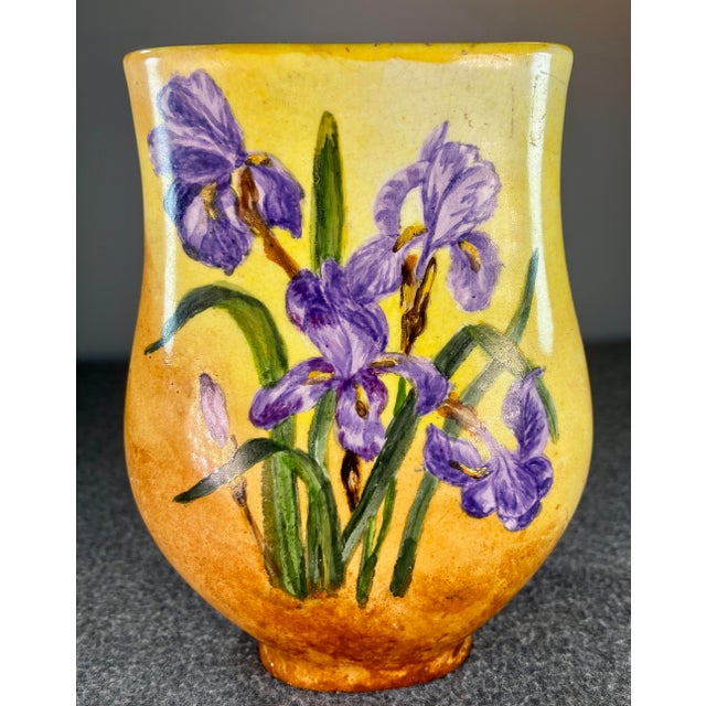 Antique Hand Painted Porcelain Vase For Sale In Greenville, SC - Image 6 of 8