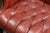 Vintage Wingback Tufted Leather Chesterfield Armchair in Burnt Red For Sale - Image 9 of 16