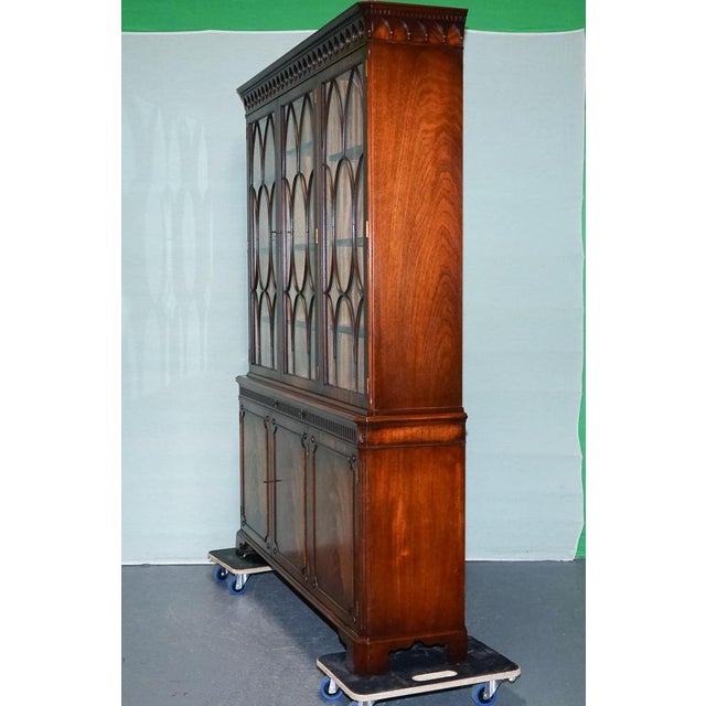 Vintage Hardwood Breakfront Display Bookcase from Bevan Funnell For Sale - Image 9 of 18