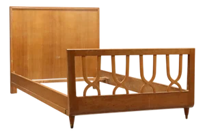Single Bed in Veneer, 1950s