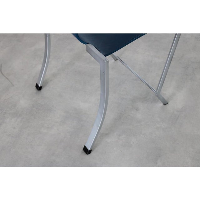 Blue Vintage Dining Room Chairs from KFF, 1990s, Set of 4 For Sale - Image 8 of 10