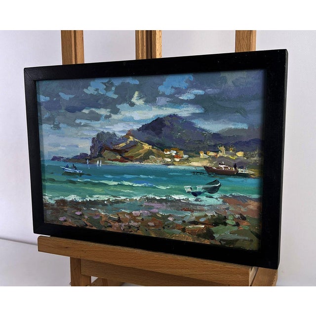Impressionist Oil Painting the Sea Before the Storm Yuriy Suprunchuk For Sale - Image 3 of 11
