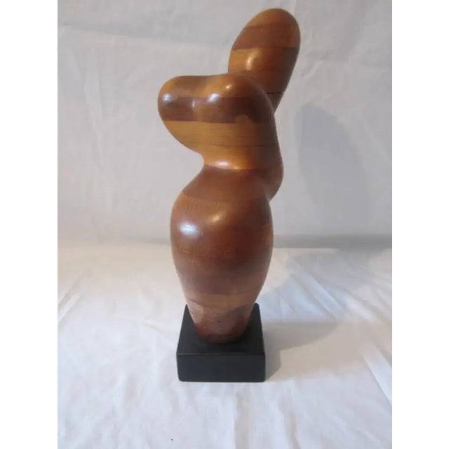 1970s Organic Wood Figural Craft Sculpture For Sale - Image 4 of 6