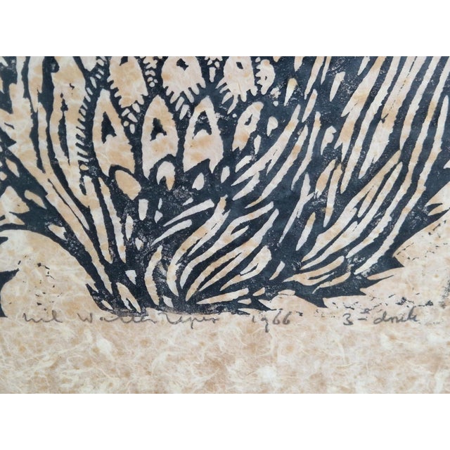 Wil Willerijn, Blackthorn, Etching on Handmade Paper, 1966 For Sale - Image 6 of 14