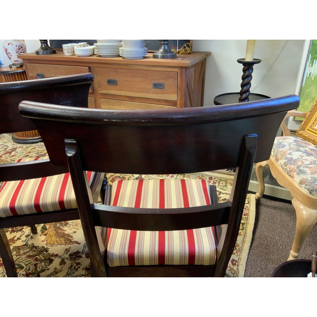 Traditional 19th Century Pair English Regency Side Chairs For Sale - Image 3 of 11