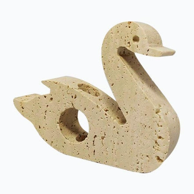 Stone Swan Sculpture by Enzo Mari for F.lli Mannelli For Sale - Image 7 of 7