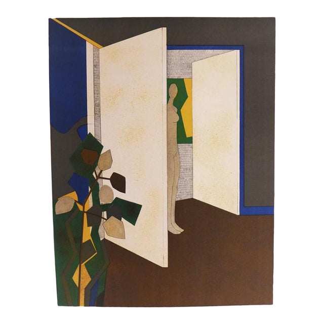 Minaux Original Lithograph Helene-Double Etoile Signed & Numbered 1974 For Sale