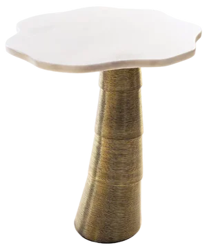 Palm Estremoz Marble Side Table by InsidherLand