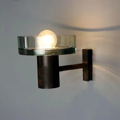 Glass Wall Lamp, 1960s For Sale - Image 10 of 10