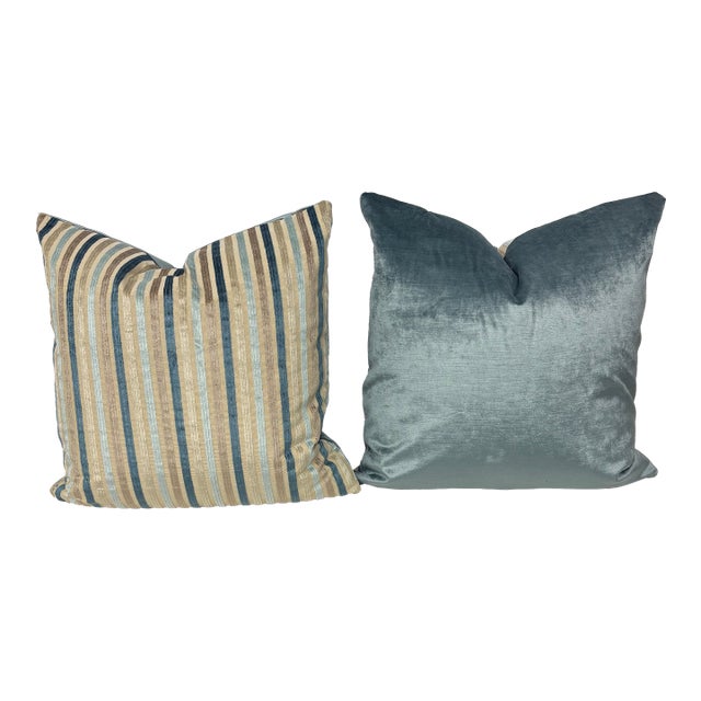 Custom Pillows With Stripe Fabric For Sale