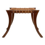 1990s Kreiss Klismos Wood Ottoman Bench, Attributed For Sale