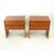 Square Bedside Tables in Mahogany, Czechoslovakia, 1970s, Set of 2 For Sale - Image 4 of 14