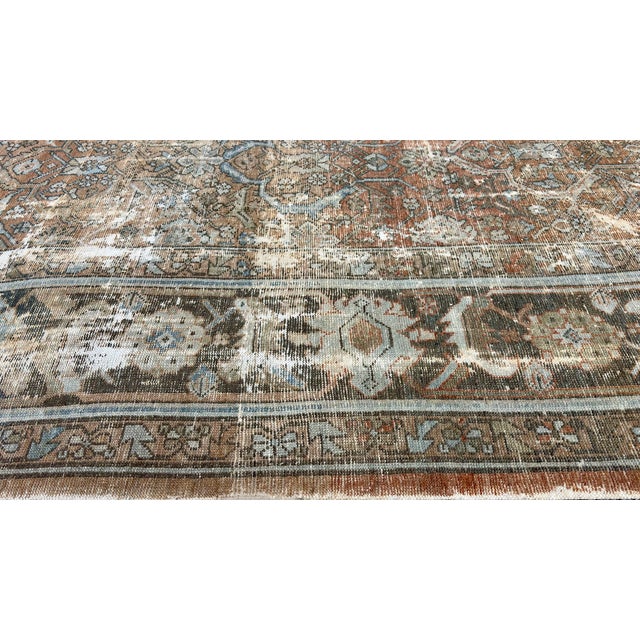 Antique Mahal Carpet For Sale - Image 10 of 14