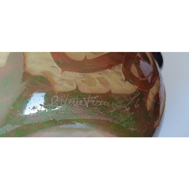 1920s Vintage Large Spirals Model Pitcher by Le Verre Français, 1920s For Sale - Image 5 of 8