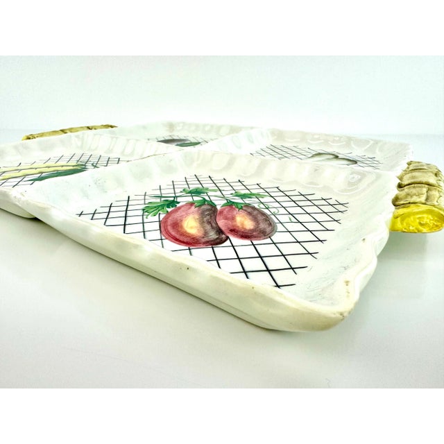 Yellow Mid Century Italian Serving Dish For Sale - Image 8 of 10