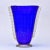 Barovier Vase in Blue Murano Glass With Gold Inclusions and Clear Side Fins For Sale - Image 12 of 12