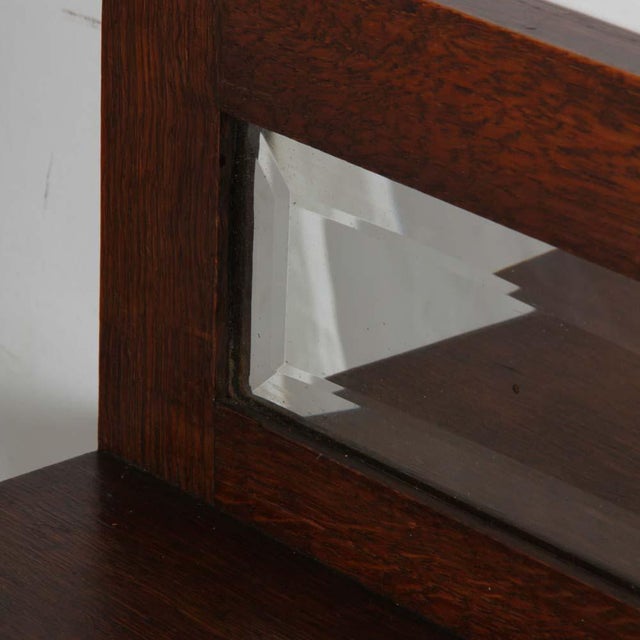 20th Century Wooden Shelf with Mirror For Sale - Image 4 of 9