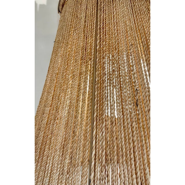 Currey & Company Currey & Company Organic Modern Natural Rope Large Parnell Pendant For Sale - Image 4 of 5