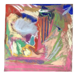 Abstraction No.100 Photo Print of a Pastel by Erik Sulander 10x10