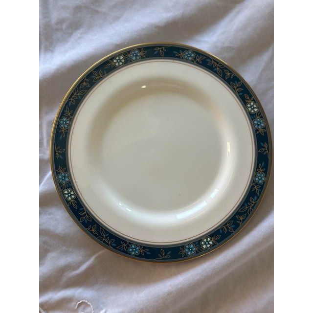 1980s 1980s Gold and Blue Porcelain Coffee and Tea Set by Oscar De La Renta. Service for 12 - 40 pcs For Sale - Image 5 of 10