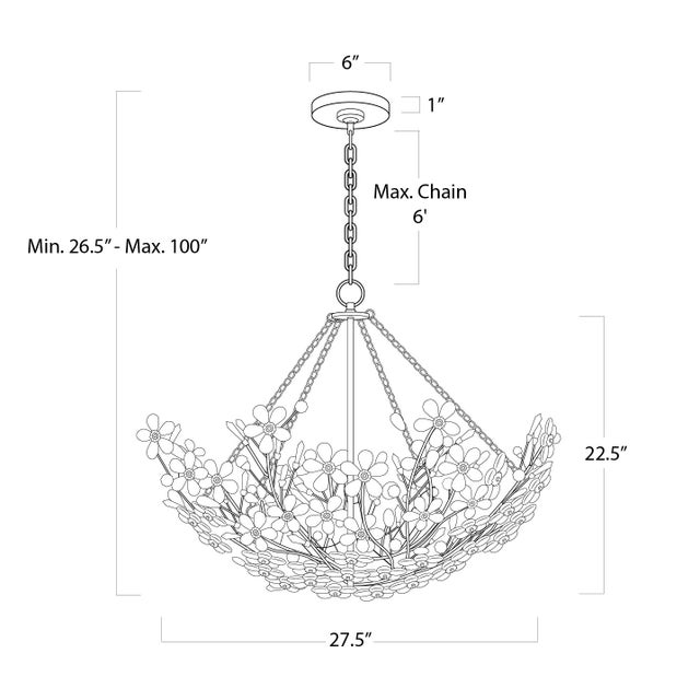 Not Yet Made - Made To Order Regina Andrew Cheshire Basin Chandelier in Gold Leaf For Sale - Image 5 of 6