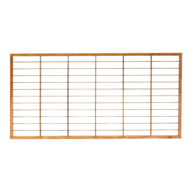 Architectural Salvage Wood Grid Wall Art For Sale