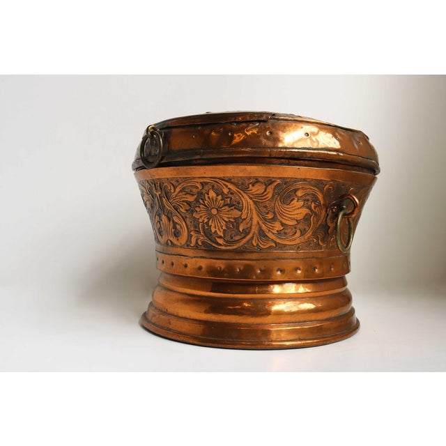 Antique Dutch Copper Pot with Lid, 1750 For Sale - Image 12 of 18