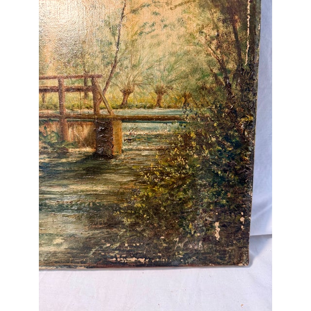 Vintage, French, Oil on Canvas, Landscape For Sale - Image 15 of 15