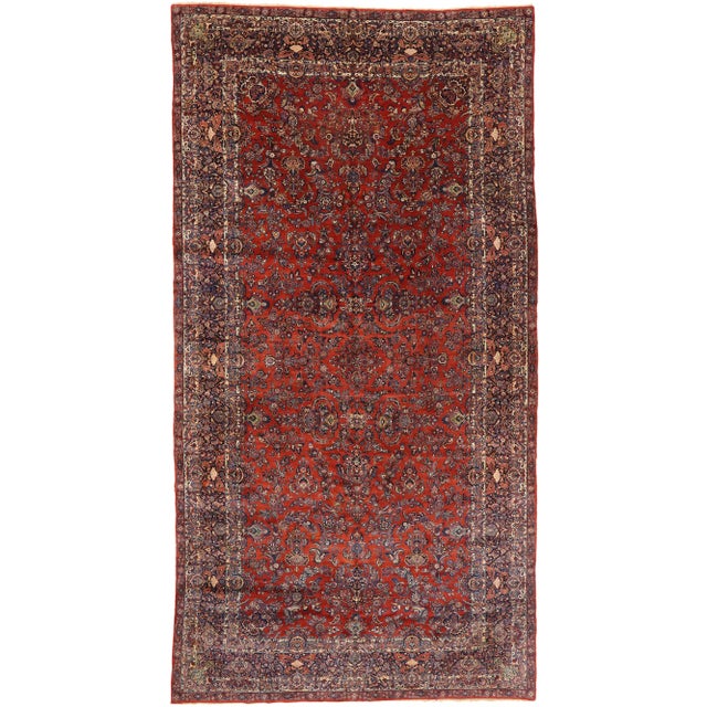 Antique Persian Qazvin Rug - 11'00 x 21'00 For Sale - Image 10 of 10
