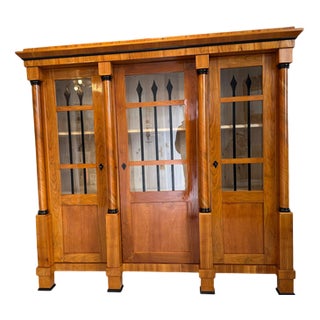 Biedermeier Style Display Cabinet For Sale