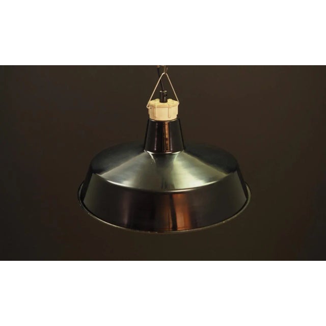 Danish Black Pendant Lamp, 1960s For Sale - Image 3 of 8