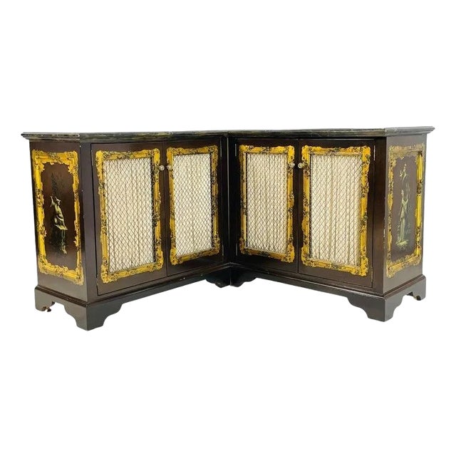 Vintage Corner Storage Cabinet Attb to Phyllis Morris, Usa 1950's For Sale