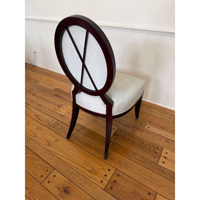 2010s Set of 8 Attributed to Barbara Barry for Baker Dining Chairs For Sale - Image 5 of 12