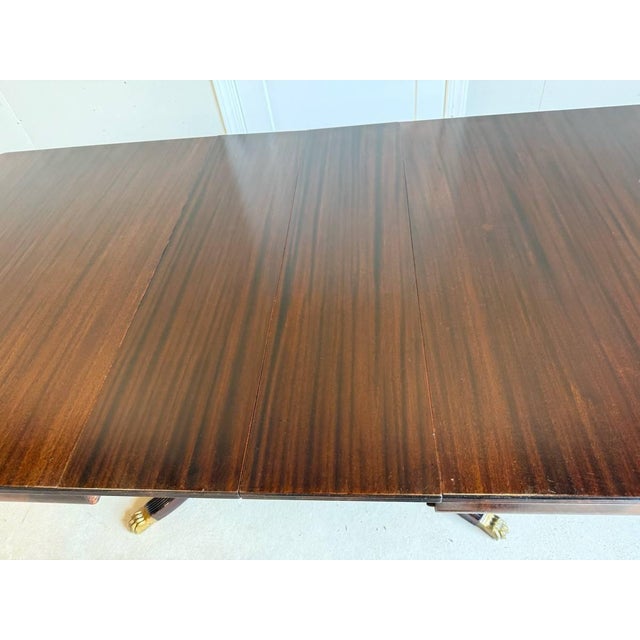 Antique Regency Style Mahogany Extandable Mahogany Dining Table For Sale - Image 17 of 17