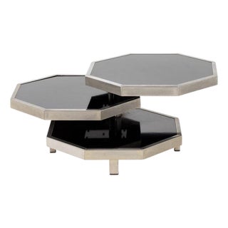 1970s Octagonal Modernist Coffee Table Attributed to Acerbis For Sale