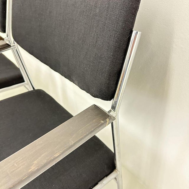 Black Vintage Lounge Chair by Gijs Van Der Sluis, 1970s For Sale - Image 8 of 16