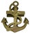 Industrial Solid Vintage Brass Ship Anchor Door Knocker — Nautical 4” Tall For Sale - Image 3 of 12