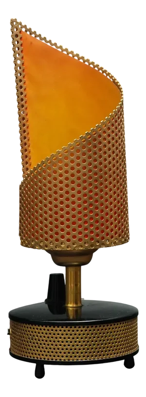 Small Vintage Metal Table Lamp, 1950s