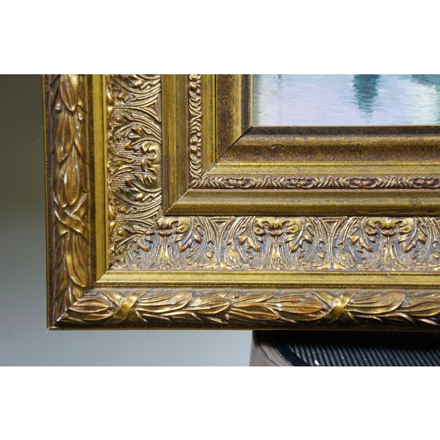 Vasily Gribennikov Venice Canal Cityscape Oil Painting on Canvas 25" For Sale - Image 9 of 11