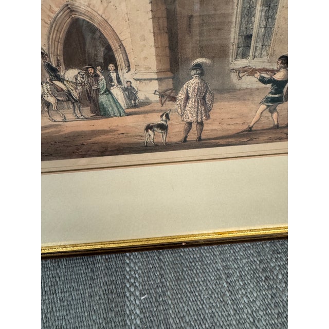 Cream Early 20th Century Rafael J. Nash Penhurst Place Etching, Framed For Sale - Image 8 of 12