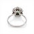 Green Late 20th Century Mellerio Platinum Daisy Ring - 1ct Natural Emerald & Diamonds - Signed, Size 8.5 For Sale - Image 8 of 10