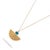 Turquoise Cleopatra Sunburst Turquoise Gold Necklace For Sale - Image 8 of 10