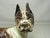 Vintage cast iron Hubley Manufacturing Company doorstop of a Boston terrier, c.1930’s A good example having a cheeky...
