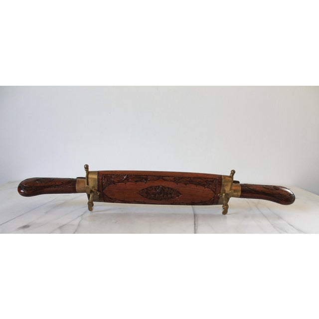 Mid-Century Modern Mid-20th-Century Hand-Carved Wooden Knife and Fork Set For Sale - Image 3 of 13