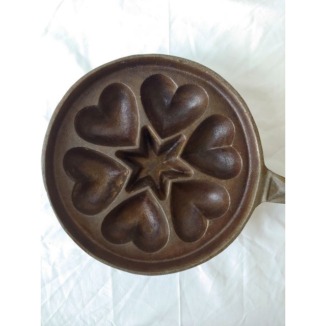 Vintage Hearts and Star Cast Iron Pan Chairish